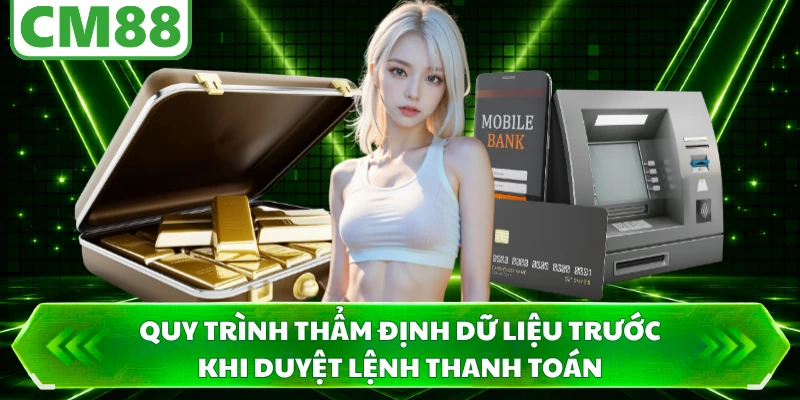Quy trình thẩm định dữ liệu trước khi duyệt lệnh thanh toán