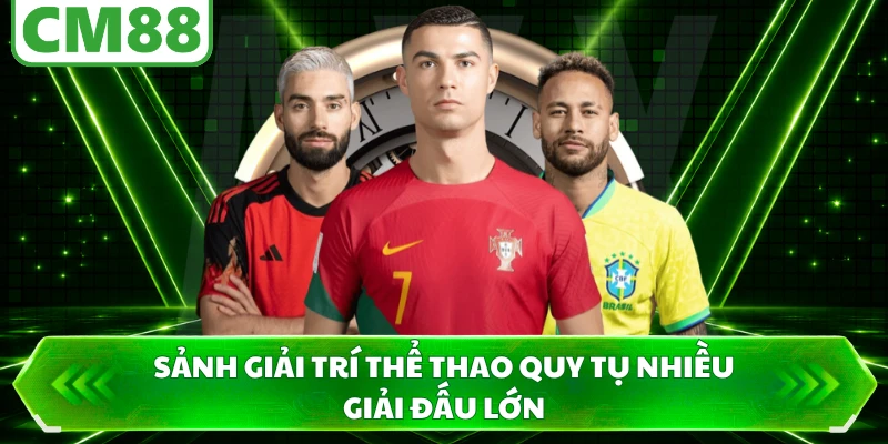 Sảnh giải trí thể thao quy tụ nhiều giải đấu lớn